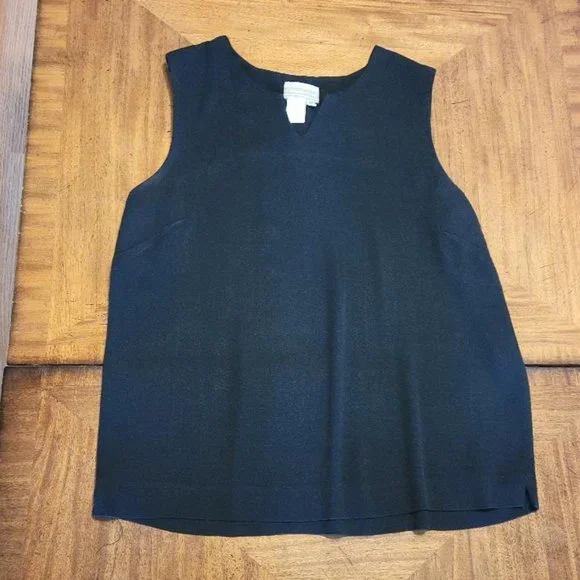 Coldwater Creek Black Pull-0n Shell - Picture 2 of 10